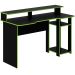 Mesa para Computador Gamer Espaço para 2 Monitores e CPU Preto/Verde