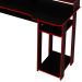 Mesa para Computador Gamer Espaço para 2 Monitores e CPU Preto/Vermelho