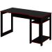 Mesa para Computador Gamer Espaço para 2 Monitores e CPU Preto/Vermelho