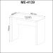 Mesa para Escritório 90cm ME4139 Carvalho Tecnomobili