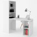 Mesa para Escritório Articulável Alta Multiuso Retrátil Branco