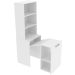Mesa para Escritório Articulável Alta Multiuso Retrátil Branco