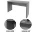 Mesa para Escritório Escrivaninha 127 cm Nogal