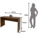 Mesa para Escritório Escrivaninha 127 cm Nogal