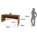 Mesa para Escritório Escrivaninha 163 cm Nogal