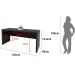 Mesa para Escritório Escrivaninha 163 cm Preto