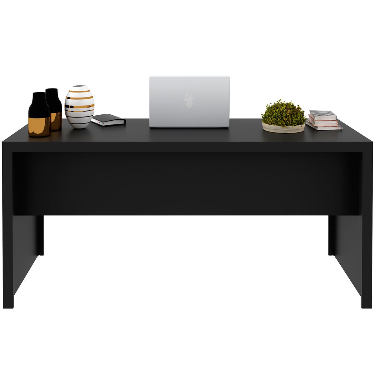 Mesa para Escritório Escrivaninha 163 cm Preto