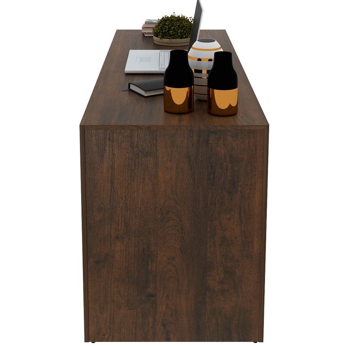 Mesa para Escritório Escrivaninha 163 cm Rústico