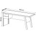 Mesa para Escritório Escrivaninha 2 Gavetas Amêndoa