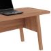 Mesa para Escritório Escrivaninha 2 Gavetas Amêndoa