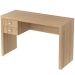 Mesa para Escritório Escrivaninha 2 Gavetas Amêndoa