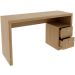 Mesa para Escritório Escrivaninha 2 Gavetas Amêndoa