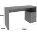Mesa para Escritório Escrivaninha 2 Gavetas Amêndoa