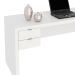 Mesa para Escritório Escrivaninha 2 Gavetas Branco