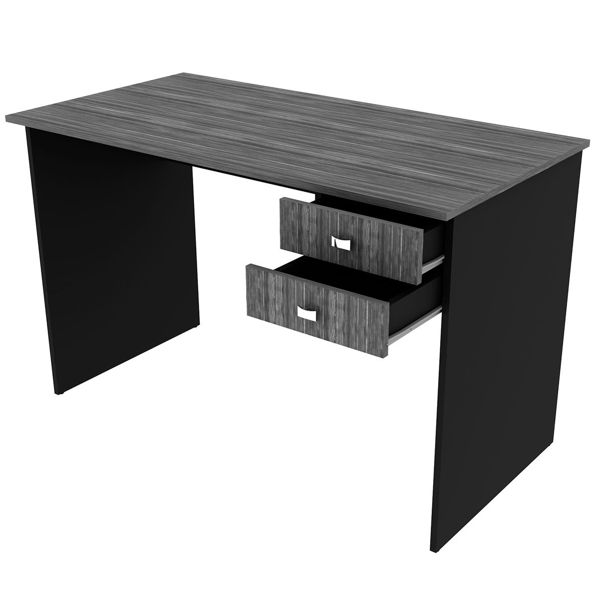 Mesa para Escritório Escrivaninha 2 Gavetas Branco