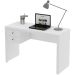 Mesa para Escritório Escrivaninha 2 Gavetas Branco