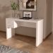 Mesa para Escritório Escrivaninha 2 Gavetas Branco