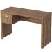 Mesa para Escritório Escrivaninha 2 Gavetas Nogal