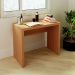 Mesa para Escritório Escrivaninha 90 cm Amêndoa