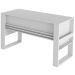 Mesa para Escritório Escrivaninha Detalhe Ripado Branco