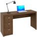 Mesa para Escritório Reversível 136 cm 3 gavetas Nogal