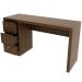 Mesa para Escritório Reversível 136 cm 3 gavetas Nogal