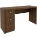 Mesa para Escritório Reversível 136 cm 3 gavetas Nogal