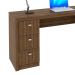 Mesa para Escritório Reversível 136 cm 3 gavetas Nogal