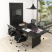 Painel Para Escritório 100x136cm Tv Até 37'' Pa2916 Preto