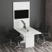 Painel Para Escritório 90x136cm Tv Até 32'' Pa2915 Branco
