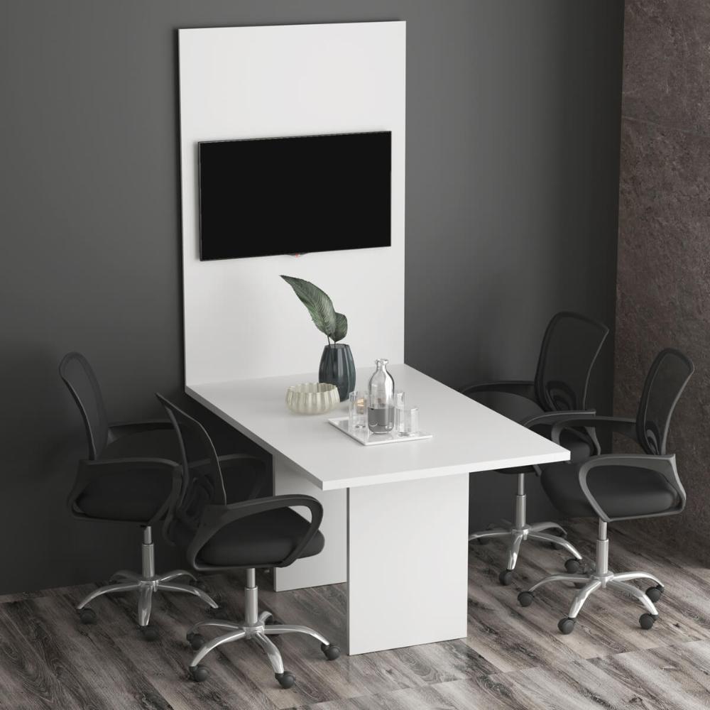 Painel Para Escritório 90x136cm Tv Até 32'' Pa2915 Branco