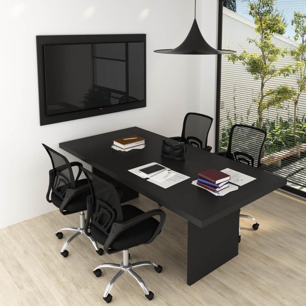 Painel Para Escritório 90x136cm Tv Até 32'' Pa2915 Preto