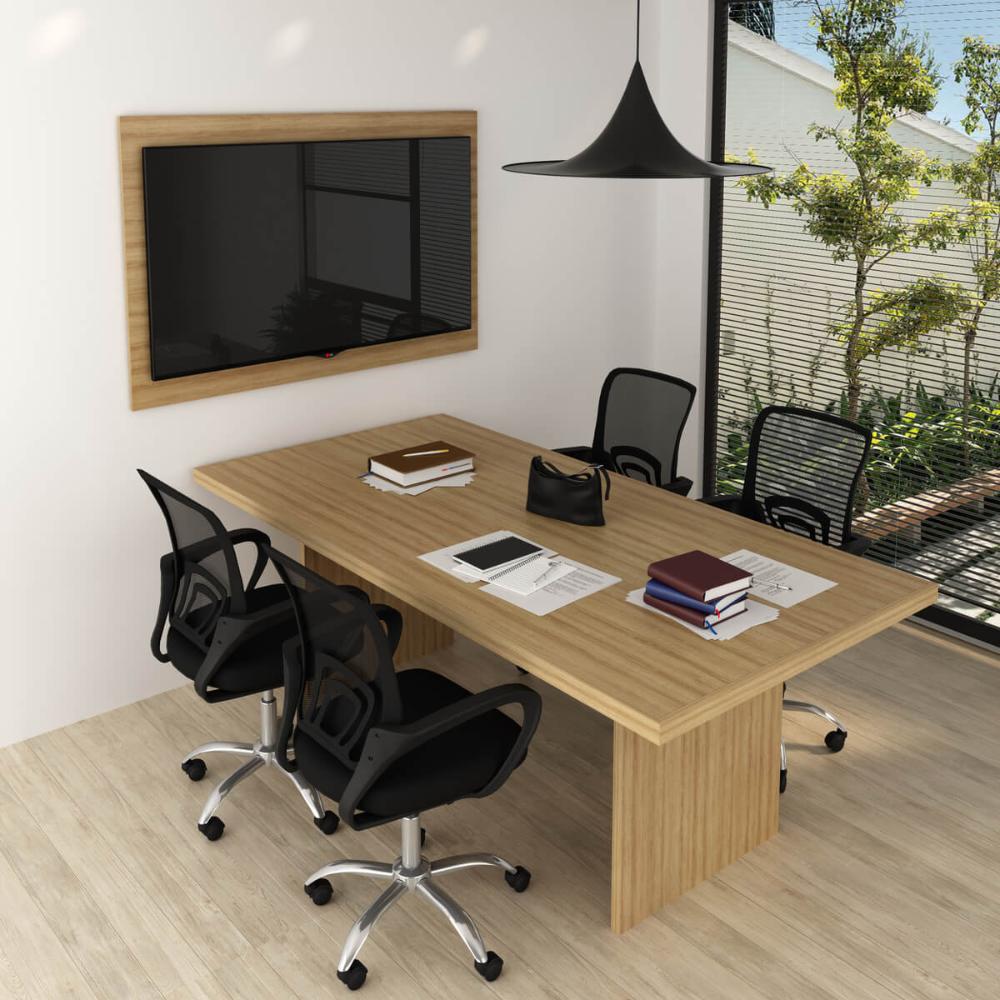 Painel Para Tv 90x136cm Tv Até 32'' Pa2915 Amêndoa