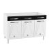 Cozinha Compacta Star New 14 Portas 2 Gavetas Branca e Preta