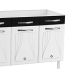 Cozinha Compacta Star New 14 Portas 2 Gavetas Branca e Preta