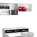 Cozinha Compacta Star New 14 Portas 2 Gavetas Branca e Preta