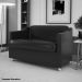 Namoradeira para Sala 2 Lugares Luiza Suede Azul Turquesa
