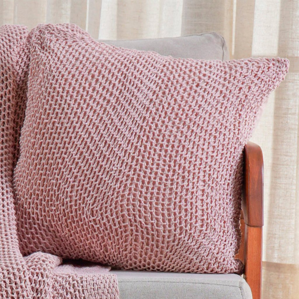 Capa de Almofada Atacama Rustic Style 45x45 Wild Rosê