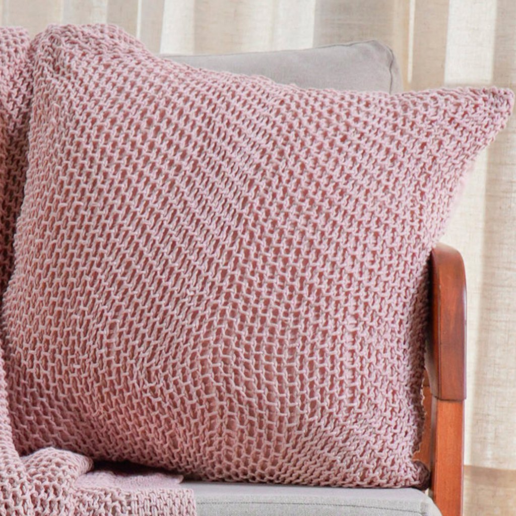 Capa de Almofada Atacama Rustic Style 45x45 Wild Rosê