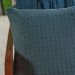 Capa de Almofada Decorativa Waffle 100% Algodão 45x45cm Azul Cobalt