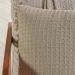 Capa de Almofada Decorativa Waffle 100% Algodão 45x45cm Cashmere