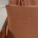 Capa de Almofada Decorativa Waffle 100% Algodão 45x45cm Terracota