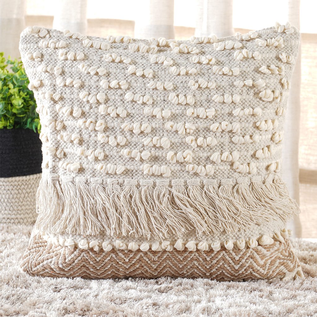 Capa de Almofada Native Decorativa Macramê 45x45cm Banna