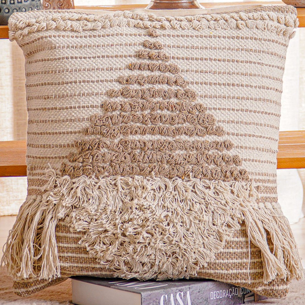 Capa de Almofada Native New Decorativa Macramê 45x45cm Casablanca