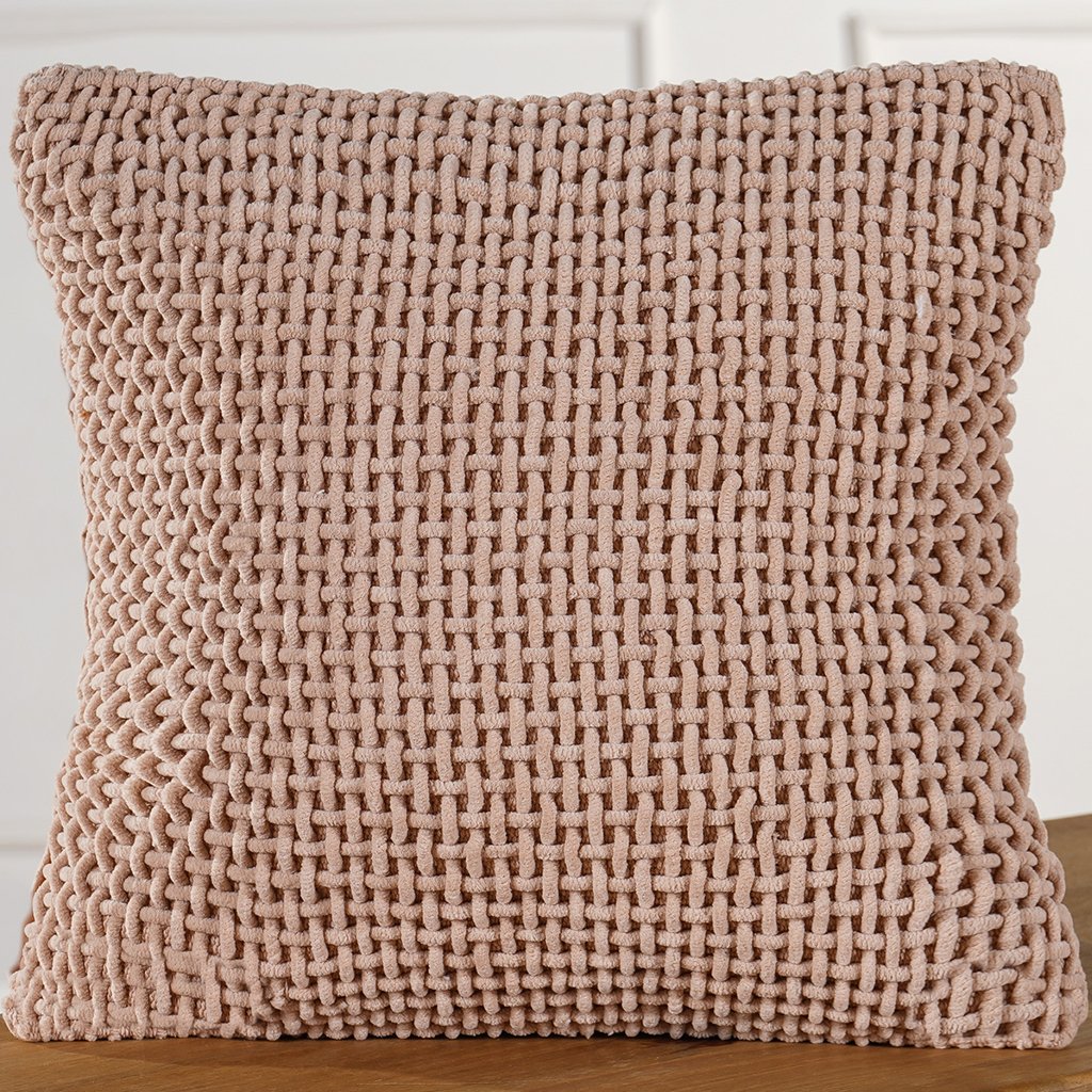 Capa de Almofada Trama Decorativa 45x45cm Champagne