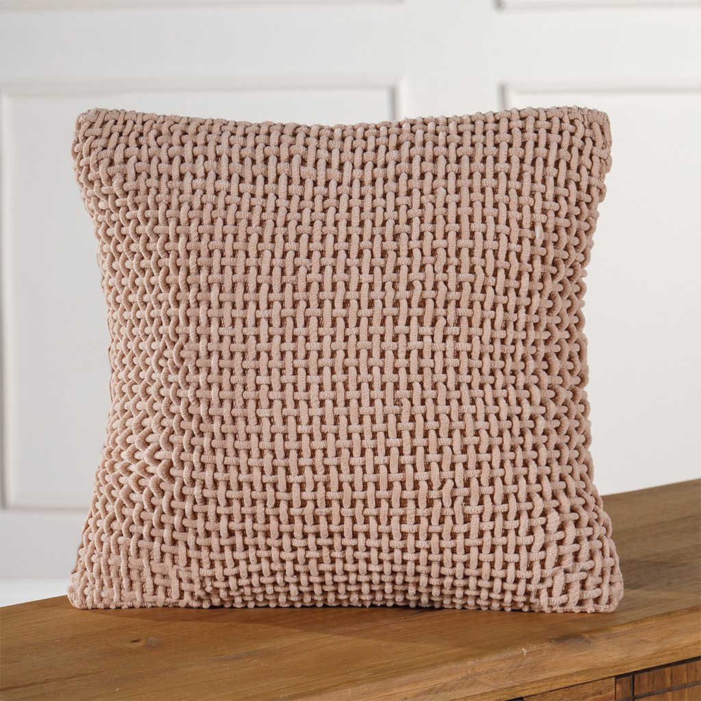 Capa de Almofada Trama Decorativa 45x45cm Champagne