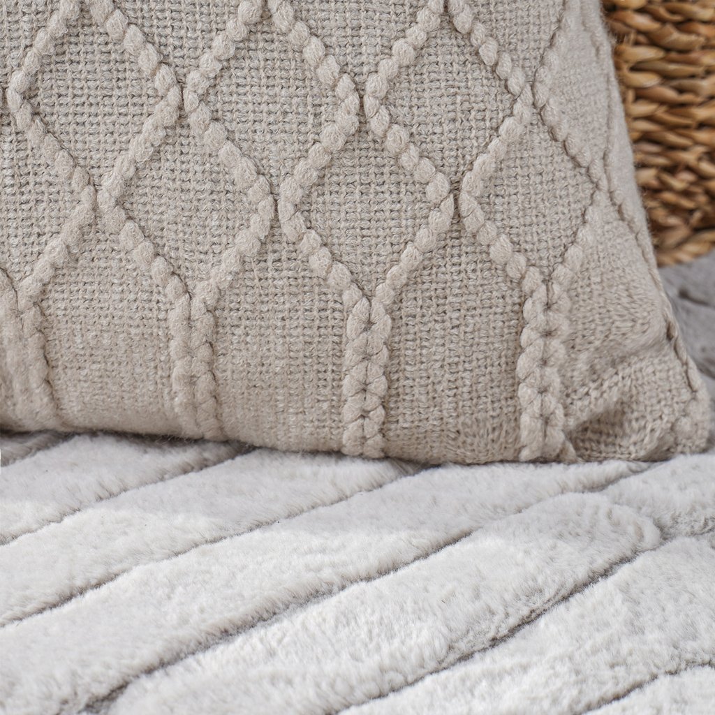 Capa de Almofada Tricot Style 45x45 Toque Super Macio