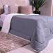 Coberdrom Duetto King Malha 100% Algodão Sherpa 240x260cm Granizo