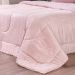 Coberdrom Duetto Plush Casal Malha 100% Algodão 200x220cm Rosa Pó