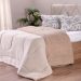 Coberdrom Duetto Tinto Queen Malha 100% Algodão 220x230cm Argila